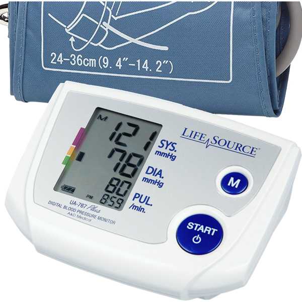 Life Source A&D Medical Home Blood Pressure Monitor With Case