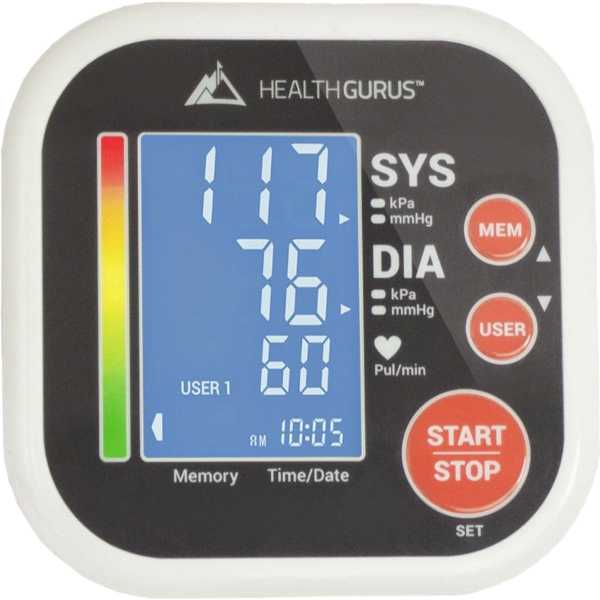 HEALTHGURUS Blood Pressure Monitor